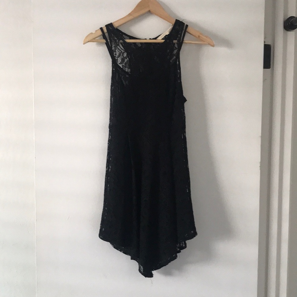 Black lace dress